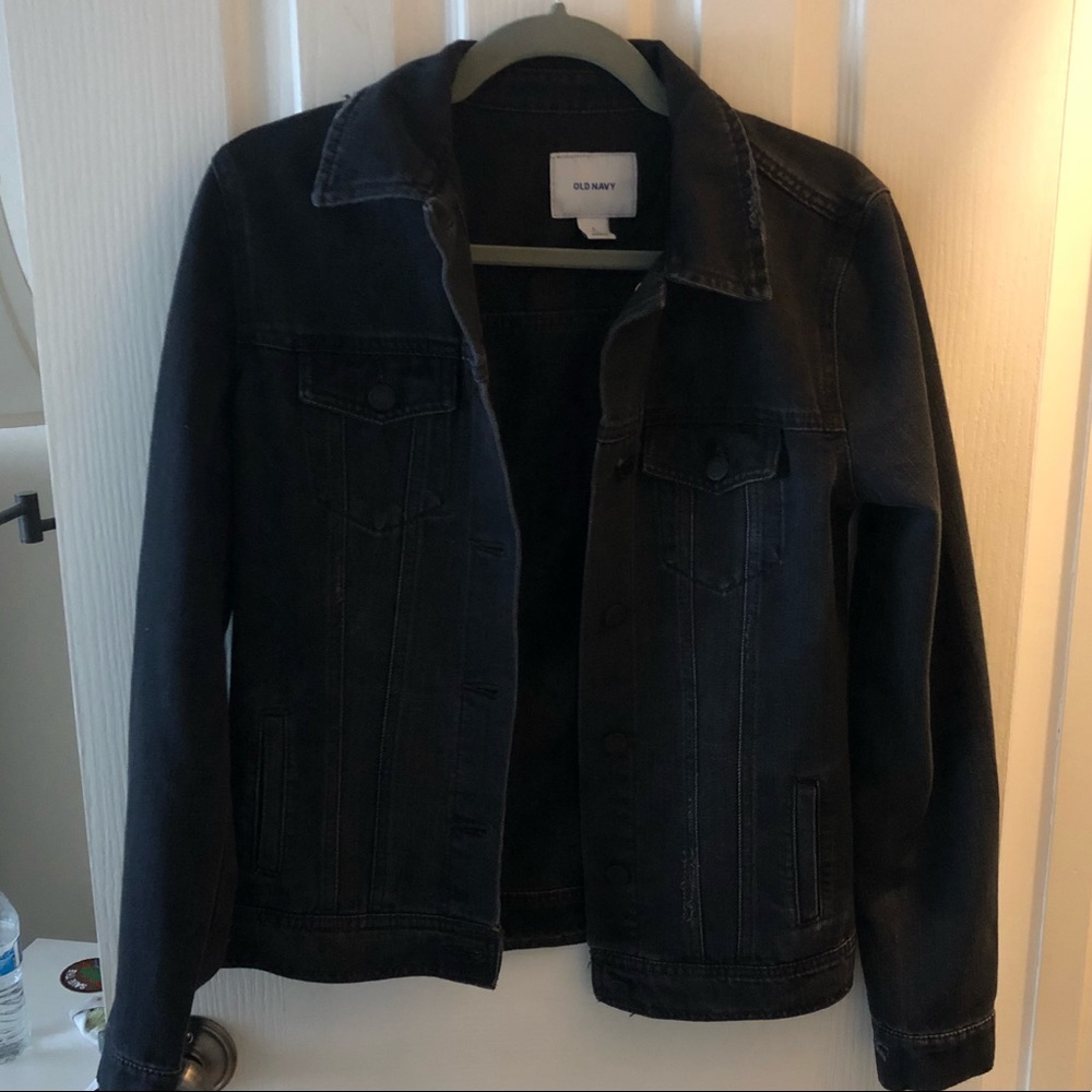 Black jean jacket